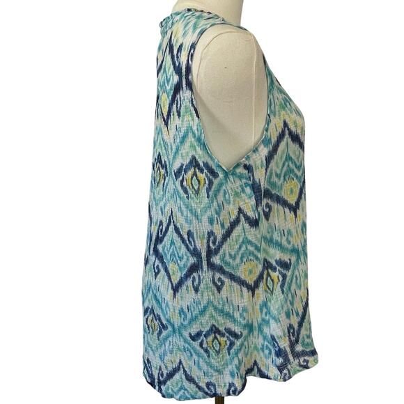 Tommy Bahama Womens Tank Blouse Imali Ikat Sleeveless Top, Multi, Size Medium - Picture 5 of 7